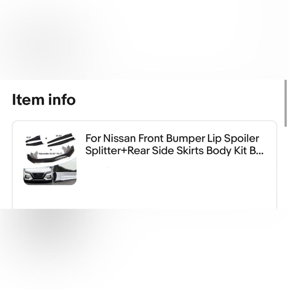 Universal spoiler side skirts